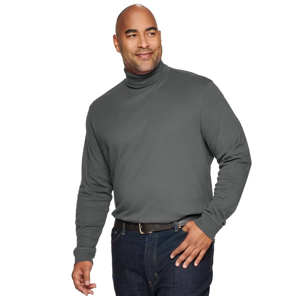 Croft & Barrow NWT Big & Tall Grey Men's Turtleneck